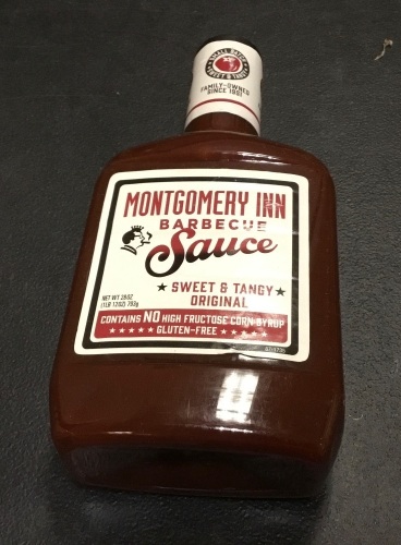 Case of (23) 28 oz Bottles of Montgomery Inn Barbecue Sauce, Sweet & Tangy, Exp Date 10/21 - Appear New - Lot 659