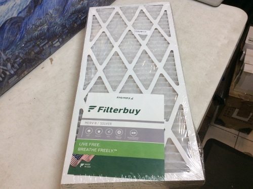 FilterBuy 14x30x1 MERV 8 Pleated AC Furnace Air Filters, 4 Pack - New  - Lot 720