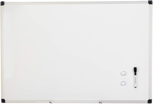 Amazon Basics Magnetic Framed Dry Erase White Board, 24 x 36 Inch - New   - Lot 723