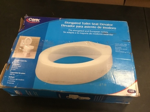 Carex Elongated Toilet Seat Elevator - Appears New  - Lot 737