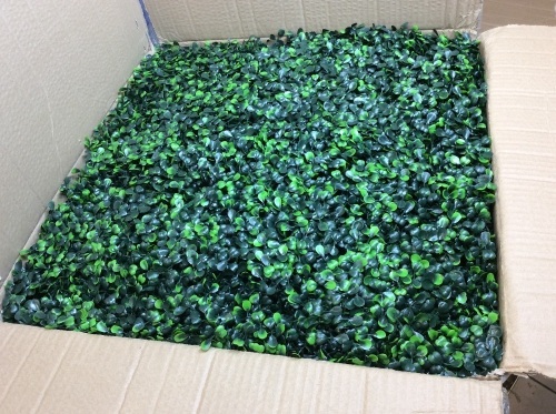 Artificial Boxwood Hedge Panels, 20" x 20", 12pc - Appear New  - Lot 744
