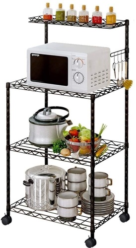 LENTIA 4-Tier Baker’s Rack Microwave Stand. NEW - Lot 817