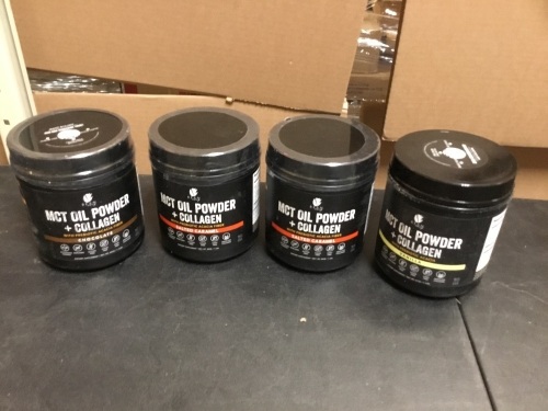 Lot of (4) Bean Envy's MCT Oil Powder + Collagen + Prebiotic Acacia Fiber, KETO Friendly Energy Boost - Appear New,  (1) Opened - Lot 819