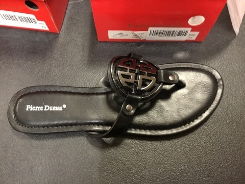 Lot of (7) Pierre Dumas Flat Sandals, Various Sizes - Appear New - Lot 845