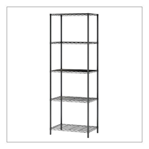 5-Tier Wire Shelving Unit, 21 x 14 x 61 inches. Appears New - Lot 861