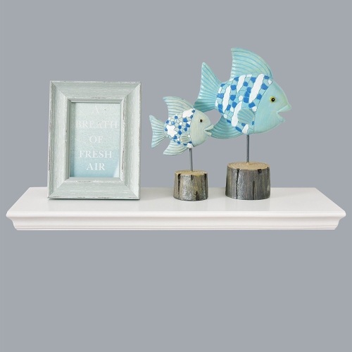 WELLAND 24" Dover Floating Wall Shelf, White - Appears New   - Lot 890