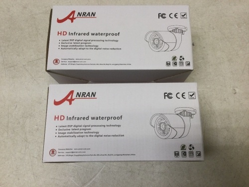 Lot of (2) Anran Outdoor WiFi Security Cameras, 1080P. NEW - Lot 894
