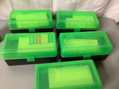 Lot of (5) MTM 50 Rd. Rifle Storage Containers - Lot 251