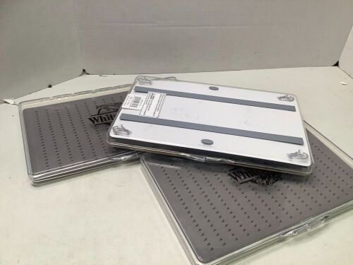 Lot of (3) White River Fly Shop Riseform Extra Large Clear Fly Boxes, Appears New - Lot 284