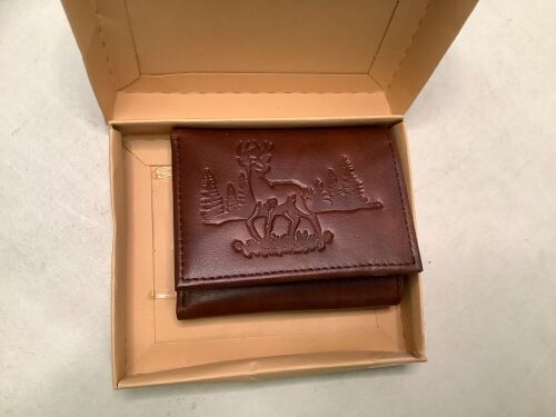 Red Head Leather Wallet, Appears New - Lot 313