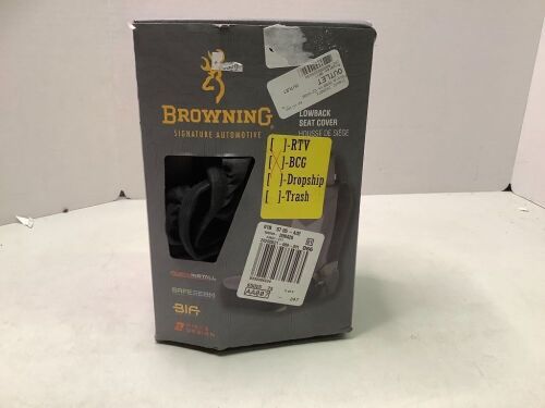 Browning Lowback Seat Cover, Ecommerce Return - Lot 338