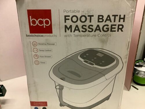 BCP Foot Bath massager with Temperature Control, Appears New - Lot 428