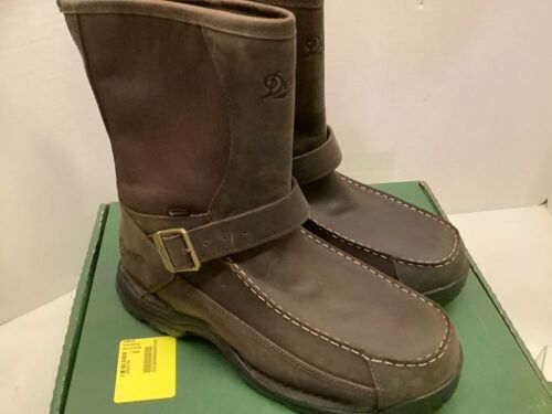 Danner Sharptail Rear Zip 10" Dark Brown Men's Boots, 9.5, Ecommerce Return - Lot 532