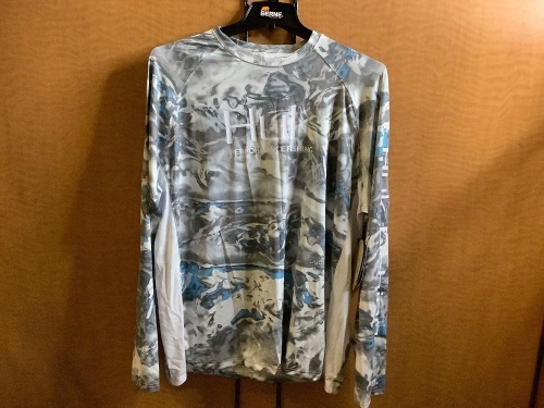 HUK Long Sleeve Men's Shirt, XL, Appears New - Lot 677