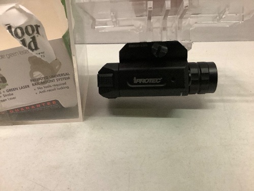 Iprotec Rail Mount Light Laser, Only laser works, Ecommerce Return - Lot 844