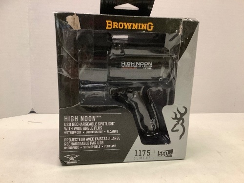 Browning, High Noon USB Rechargeable Spotlight, Powers on, E-commerce Return  - Lot 864