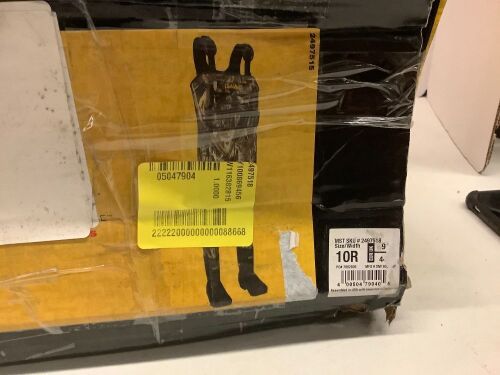 Supermag Chest Waders for Men, 10, Ecommerce Return, Creased - Lot 875