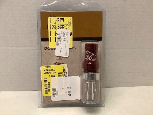 Black Gardner Double Cross Short Barrel Duck Call, Appears New - Lot 922