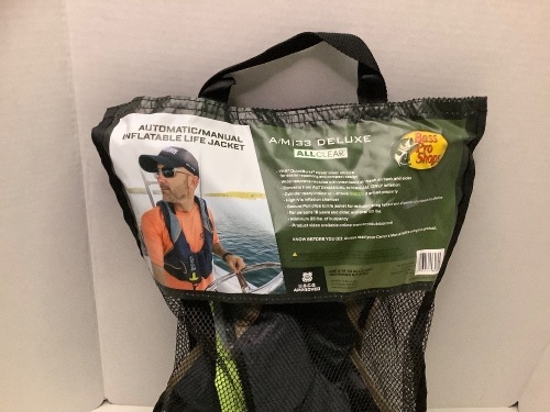 Autmatic/Manual Inflatable Life Jacket, A/M 33 Deluxe, Appears New - Lot 928