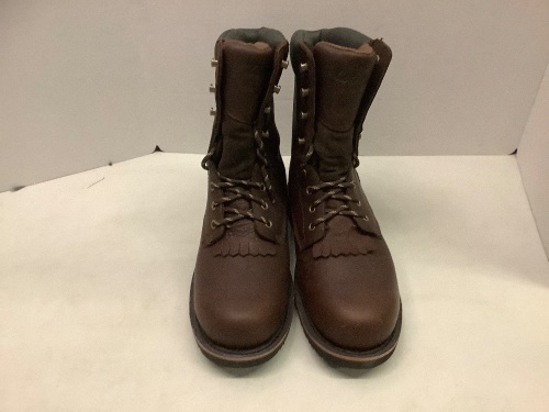 Men's Kiltie 9" Work Boots, 10, Appears New - Lot 998