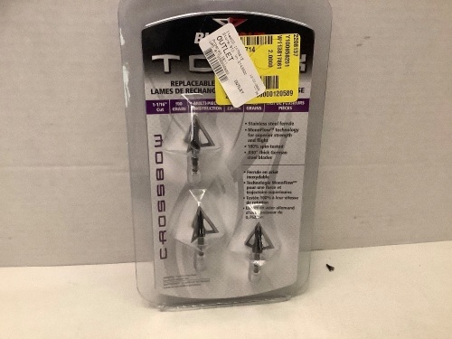 Black Out Toxik Replaceable Blades Broadheads, Appears New - Lot 1004