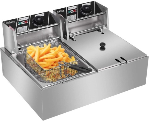 12.7QT/12L Stainless Steel Electric Deep Fryer - Lot 16