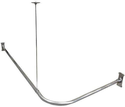 1"×5' L Bar Aluminum Shower Curtain Rod - Lot 54