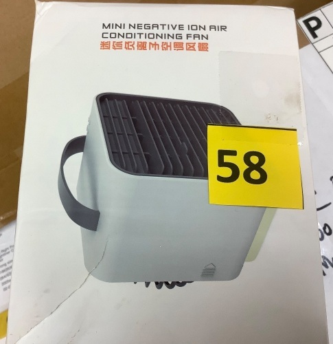 Mini Negative Ion Air Conditioning Fan - Lot 58