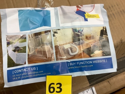 Modular Pet Playpen Enclosure - Lot 63