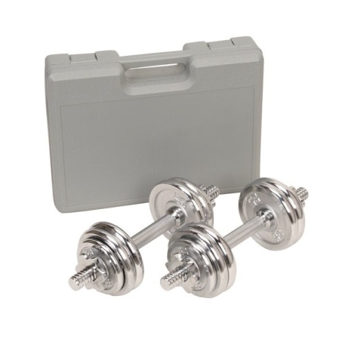  33 LB Chrome Dumbbell Weight Set - Lot 109