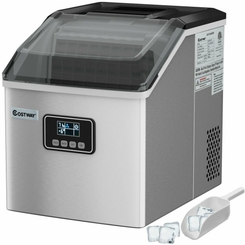 48 Lbs Stainless Self-Clean Ice Maker With Lcd Display - Lot 120