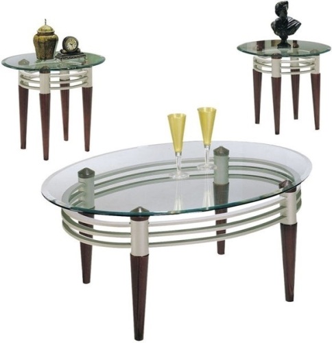 3 Pcs Coffee and End Table Set - Lot 127