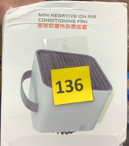 Mini Negative Ion Air Conditioning Fan - Lot 136