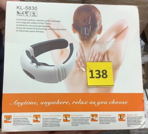 Electric Pulse Neck Massager - Lot 138