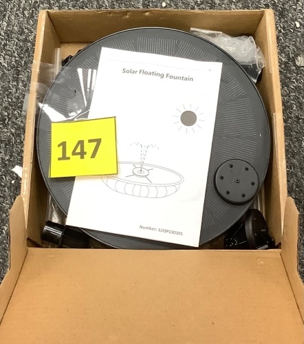 Solar Floating Fountain - Lot 147
