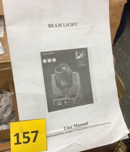 230W Beam Light - Lot 157