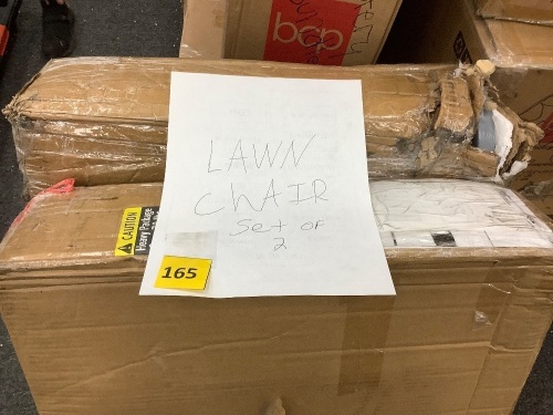 Set of 2 Lawn Chairs - Lot 165