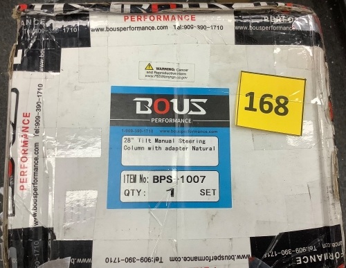 28" Tilt Steering Column Manual With Wheel Adapter - Lot 168