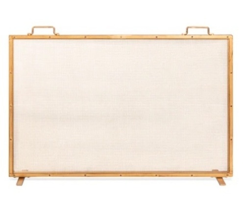Handcrafted Steel Mesh Fireplace Screen - Lot 208