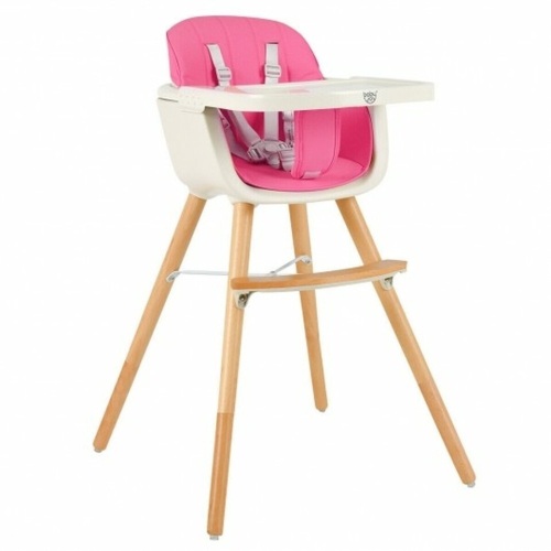 3 In 1 Convertible Wooden High Chair With Cushion - Lot 232