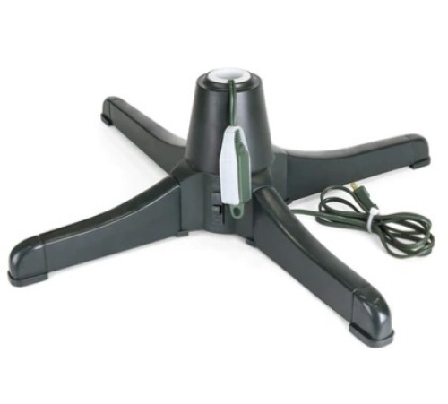 360-Degree Rotating Christmas Tree Stand w/ 3 Settings, 3 Outlets - Lot 317