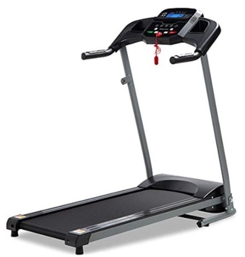 800W Folding Electric Treadmill, w/ Wheels, Safety Key, Heart Sensor - Lot 356