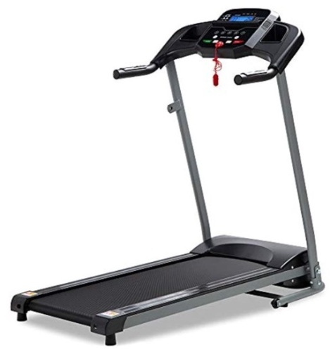 800W Folding Electric Treadmill, w/Wheels, Safety Key, Heart Sensor - Lot 360
