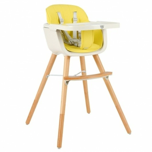 3 In 1 Convertible Wooden High Chair With Cushion - Lot 407
