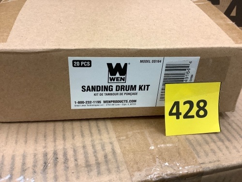 20-Piece Sanding Drum Kit for Drill Presses and Power Drills - Lot 428