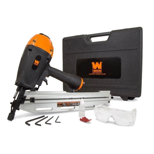 21-Degree Pneumatic Framing Nailer with Carrying Case - Lot 494