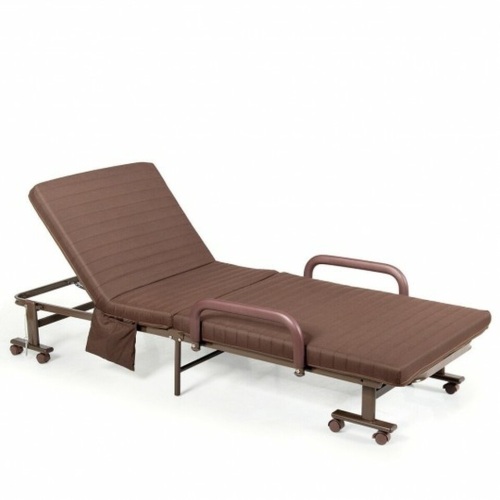 Adjustable Guest Single Bed Lounge Portable Wheels - Lot 541