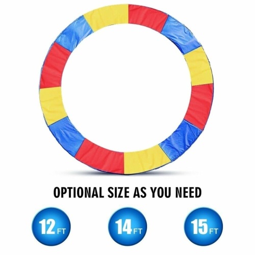 Colorful Safety Round Spring Pad Replacement Cover For 14' Trampoline - Lot 556
