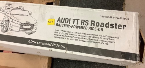 Audi TT RS Roster Battery-Powered Ride-On - Lot 557