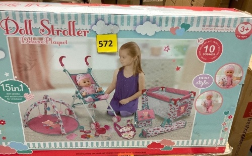Doll Stroller Deluxe Playset - Lot 572